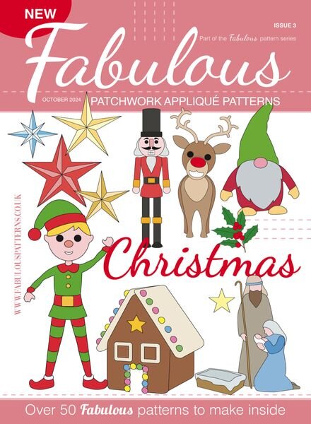 Fabulous Patchwork Applique Patterns – Issue 3 Christmas 2024 Cover