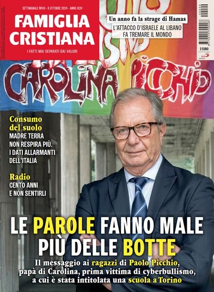 Famiglia Cristiana – 6 Ottobre 2024 Cover
