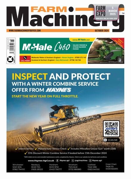 Farm Machinery – October 2024 Cover