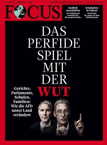 Focus – 04 Oktober 2024 Cover