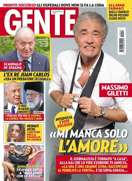Gente Italia – 19 Ottobre 2024 Cover