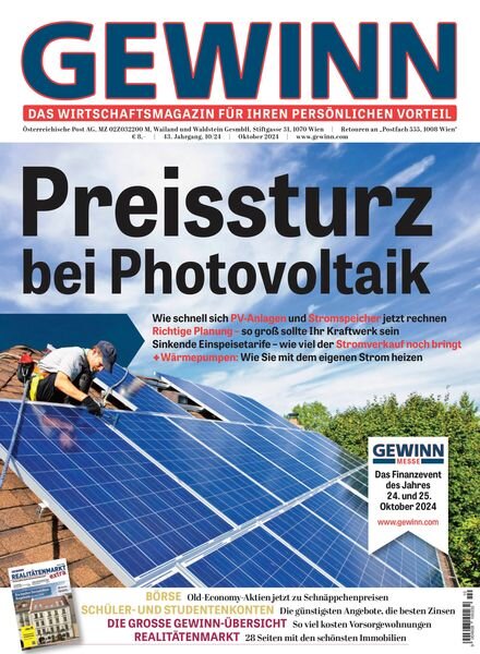 Gewinn – Oktober 2024 Cover