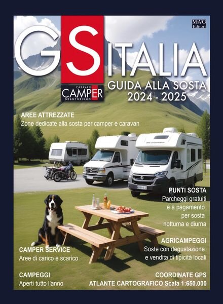 Guida Alle Aree di Sosta Italia – 2024-2025 Cover