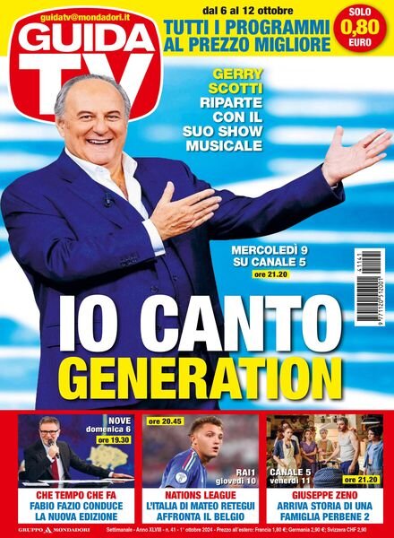 GuidaTV – 1 Ottobre 2024 Cover