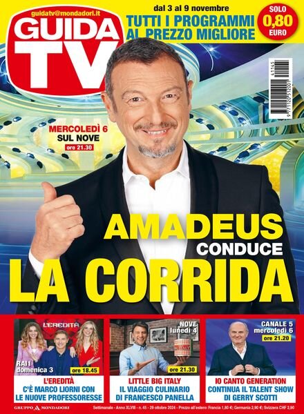 GuidaTV – 29 Ottobre 2024 Cover