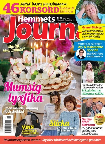 Hemmets Journal – 16 Oktober 2024 Cover