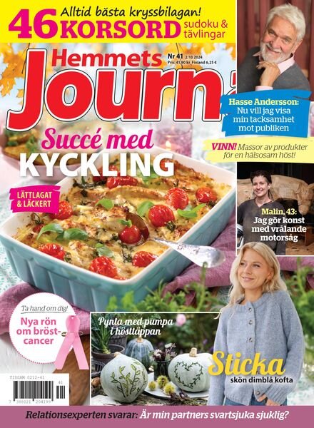 Hemmets Journal – 2 Oktober 2024 Cover