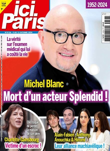Ici Paris – 9 Octobre 2024 Cover
