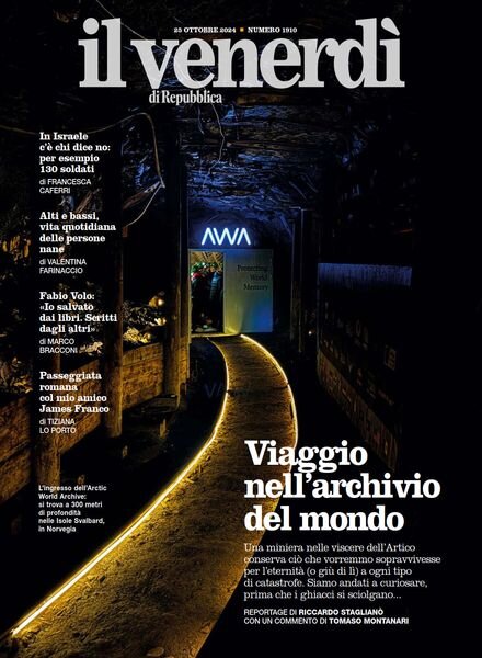 Il Venerdi di Repubblica – 25 Ottobre 2024 Cover