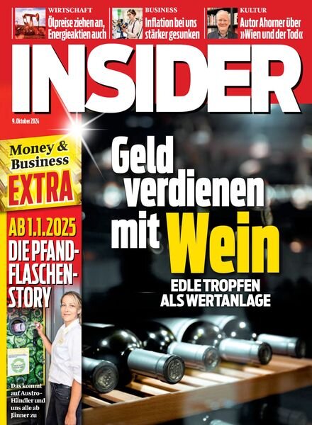 Insider Austria – 9 Oktober 2024 Cover