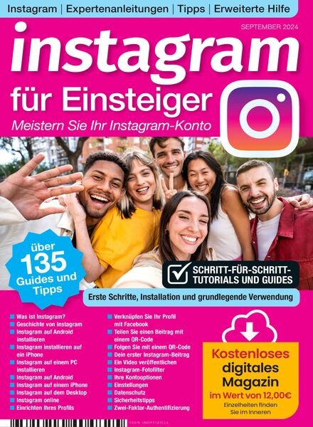Instagram fur Einsteiger – September 2024 Cover
