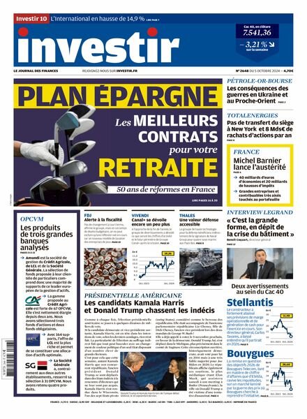 Investir – 5 Octobre 2024 Cover