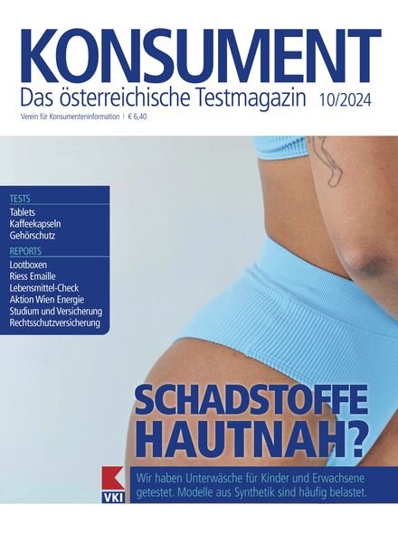 Konsument – Oktober 2024 Cover