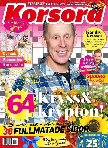 Korsord – 14 Oktober 2024 Cover