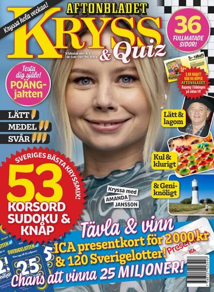 Kryss & Quiz – 7 Oktober 2024 Cover