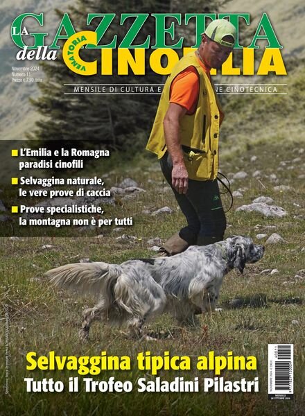 La Gazzetta Della Cinofilia Venatoria – Novembre 2024 Cover