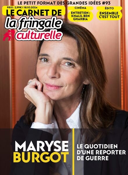 Le Carnet de La Fringale Culturelle – 18 Octobre 2024 Cover