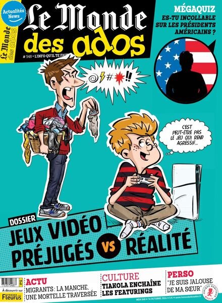 Le Monde des Ados – 16 Octobre 2024 Cover