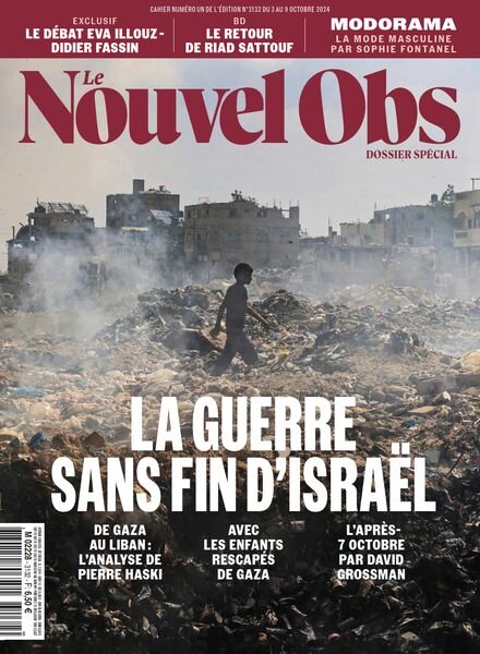 Le Nouvel Obs – 3 Octobre 2024 Cover