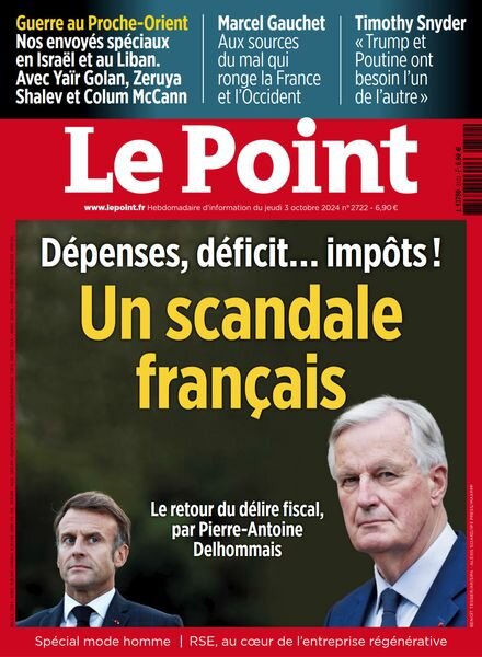 Le Point – 3 Octobre 2024 Cover