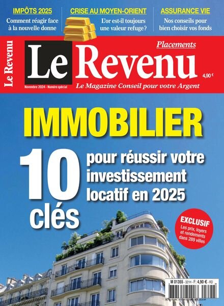 Le Revenu Placements – Novembre 2024 Cover