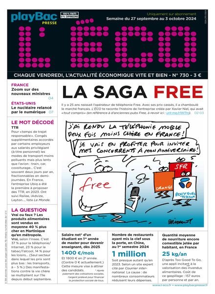 L’eCO – 27 Septembre 2024 Cover