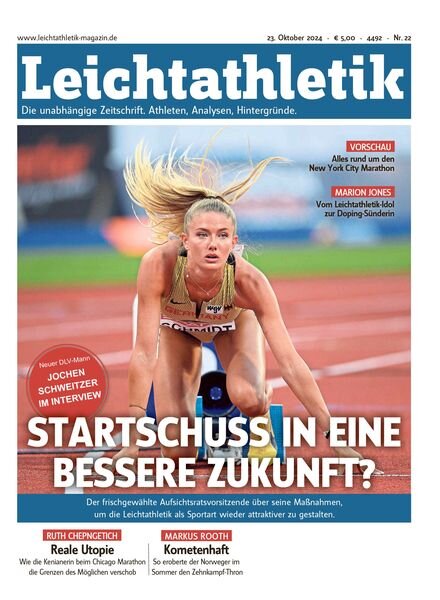 Leichtathletik – 22 Oktober 2024 Cover