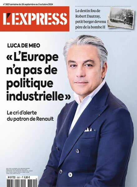 L’Express – 26 Septembre 2024 Cover