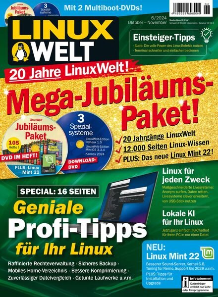 Linux Welt – Oktober-November 2024 Cover