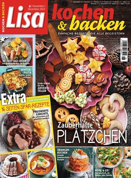 Lisa Kochen & Backen – November-Dezember 2024 Cover