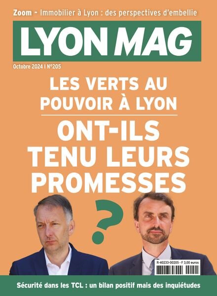 Lyon Mag – Octobre 2024 Cover