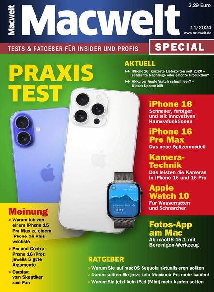 Macwelt Special – November 2024 Cover