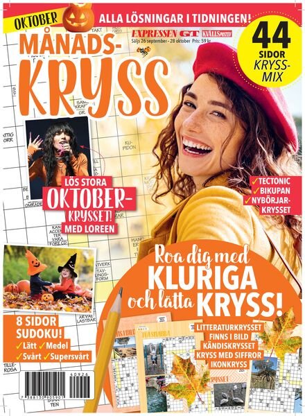 Manads-Kryss – September 2024 Cover