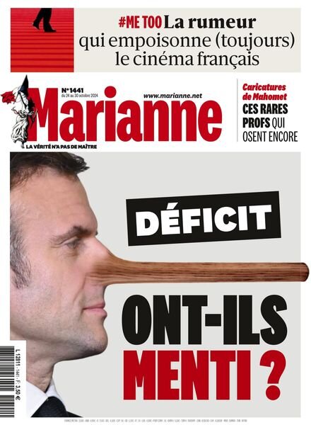 Marianne – 24 Octobre 2024 Cover