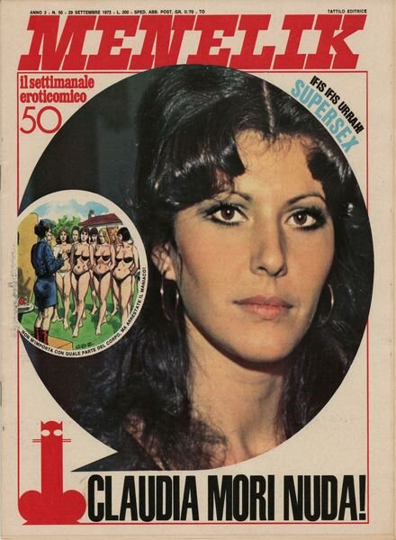 Menelik – N 50 29 Settembre 1972 Cover