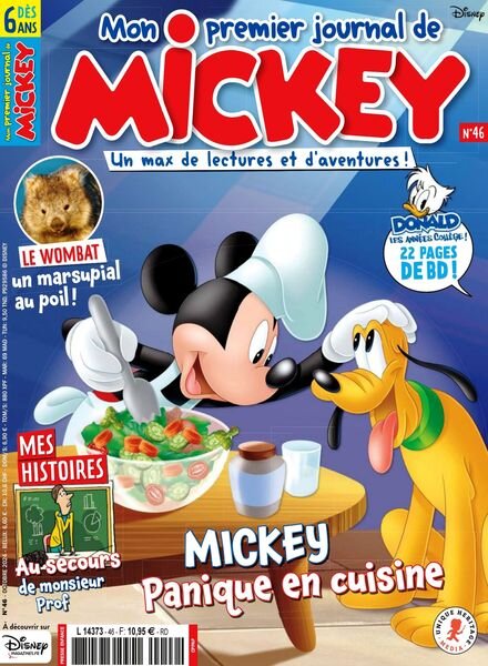 Mon Premier Journal de Mickey – Octobre 2024 Cover