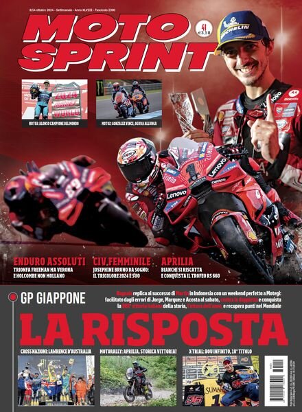 Moto Sprint – 8 Ottobre 2024 Cover