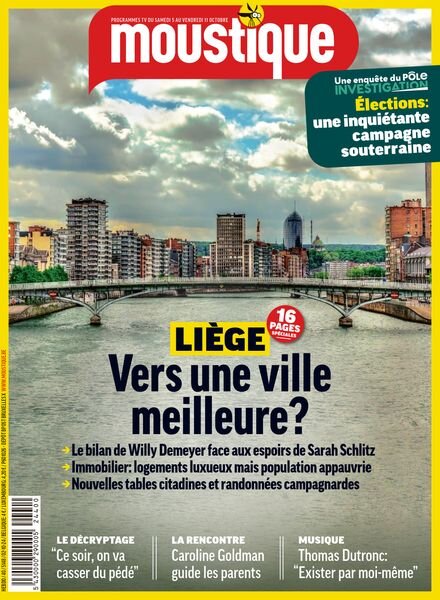 Moustique Magazine – 2 Octobre 2024 Cover