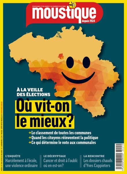 Moustique Magazine – 9 Octobre 2024 Cover