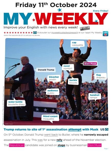 My Weekly fr – 11 Octobre 2024 Cover