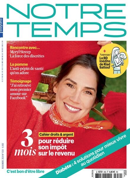 Notre Temps – Novembre 2024 Cover