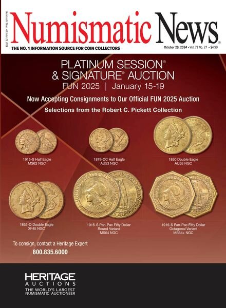 Numismatic News – October 29 2024 Cover