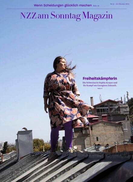 NZZ am Sonntag Magazin – 20 Oktober 2024 Cover