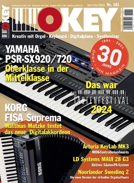Okey Germany – November-Dezember 2024 Cover