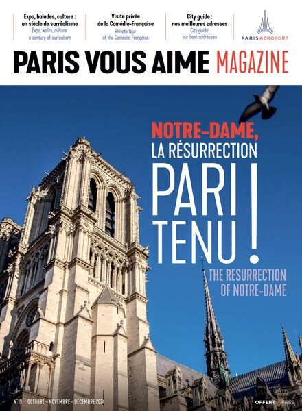 Paris Vous Aime Magazine – Octobre-Decembre 2024 Cover