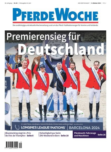 PferdeWoche – 9 Oktober 2024 Cover