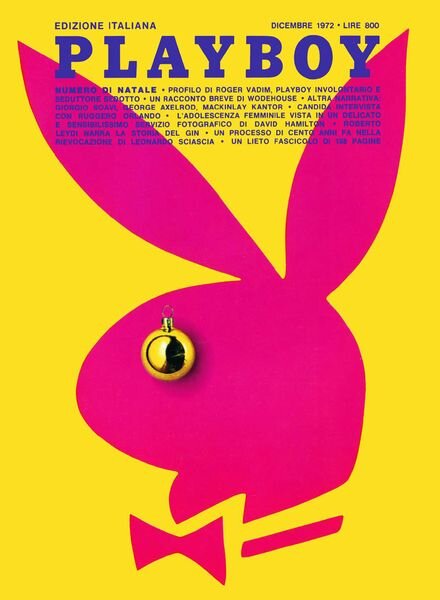 Playboy Italia – N 12 – Dicembre 1972 Cover