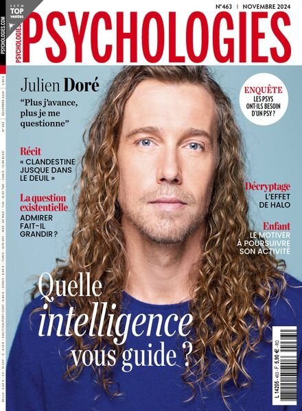 Psychologies France – Novembre 2024 Cover