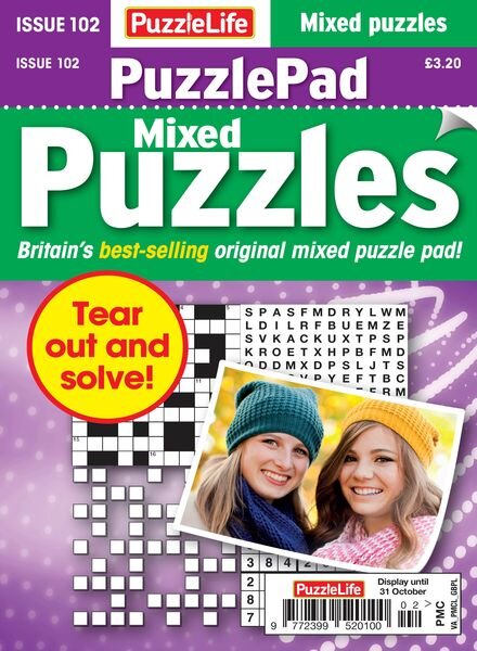 PuzzleLife PuzzlePad Puzzles – Issue 102 2024 Cover