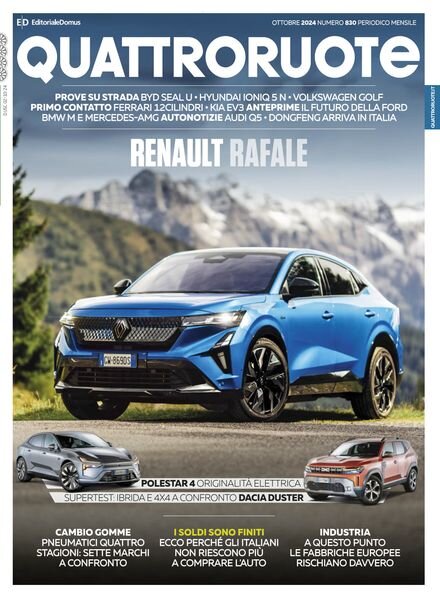 Quattroruote Italia – Ottobre 2024 Cover